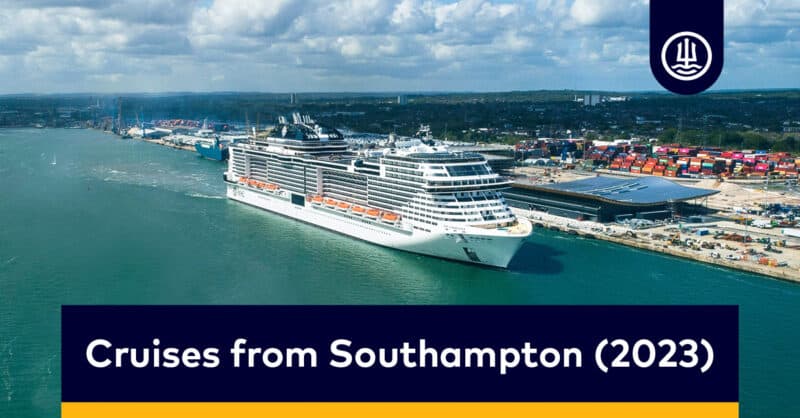 Cruises from Southampton (2023)