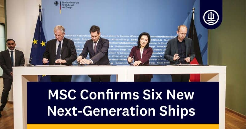 MSC Confirms Six New Next-Generation Ships
