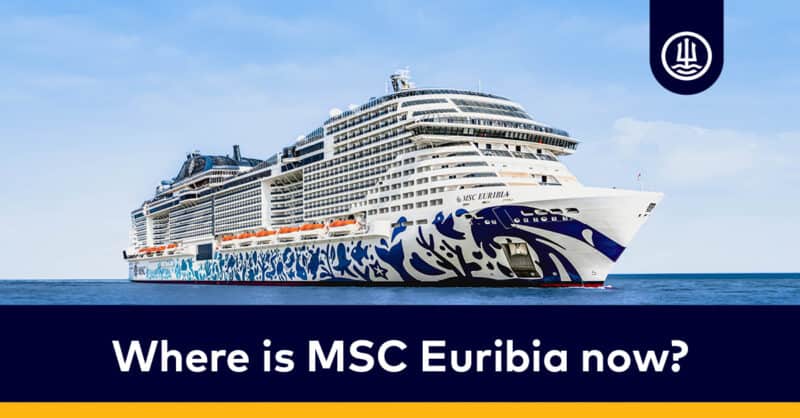 Where is MSC Euribia now?